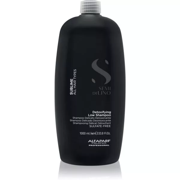 Alfaparf Milano Semi Di Lino Sublime, szampon oczyszczająco-detoksykujący do wszystkich rodzajów włosów, 1000ml