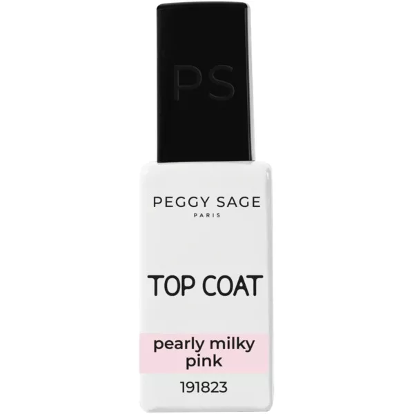 Peggy Sage, top hybrydowy, pearly milky pink, 11ml
