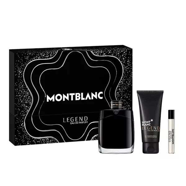 Mont Blanc Legend Men Gift Set woda perfumowana 100ml + żel pod prysznic 100ml + miniatura EDP 7.5ml