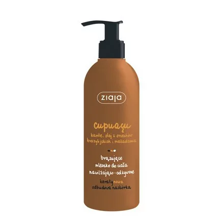 Ziaja Cupuacu, brązujące mleczko do ciała nawilżająco-odżywcze, 300ml