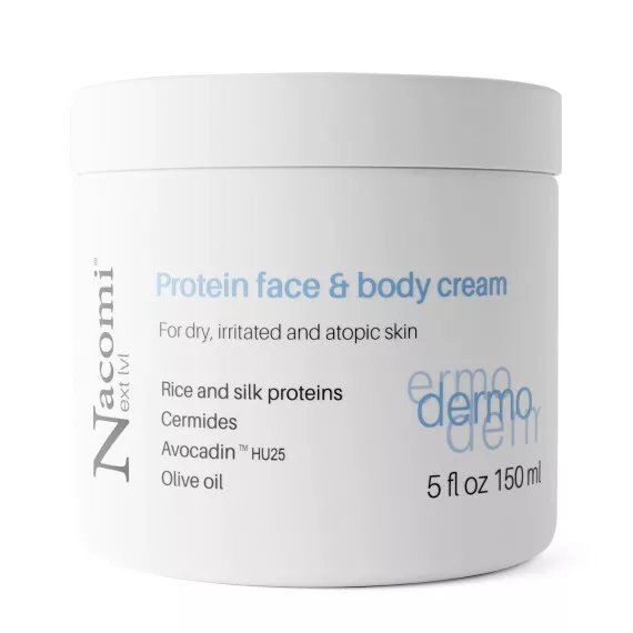 Nacomi, proteinowy krem do twarzy i ciała, 150ml