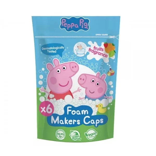 Peppa Pig Pianotwory do kąpieli dla dzieci 6x16g