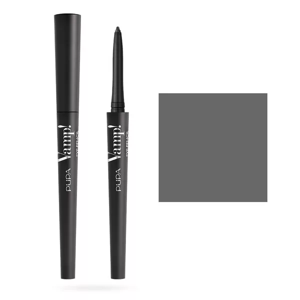 PUPA Vamp!, wodoodporna kredka do oczu 2 w 1, Rockstar Grey, 0,35g