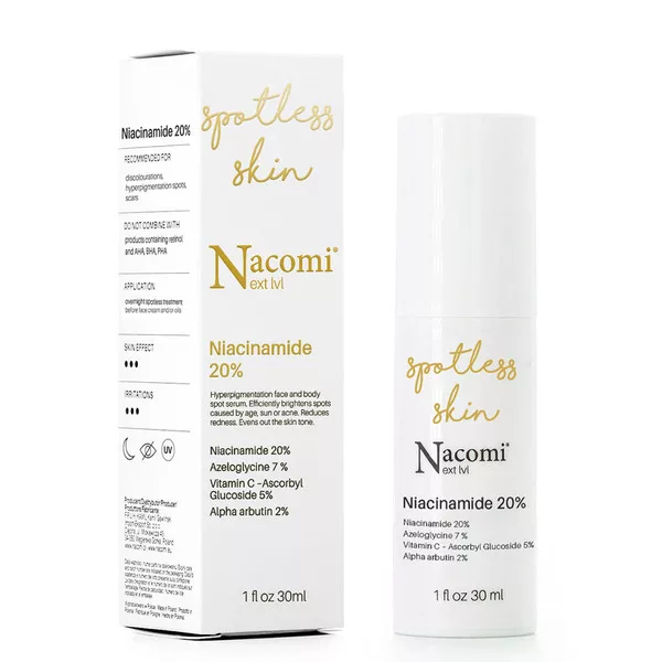 Nacomi Next Level, punktowe serum na przebarwienia z niacynamidem 20%, 30ml