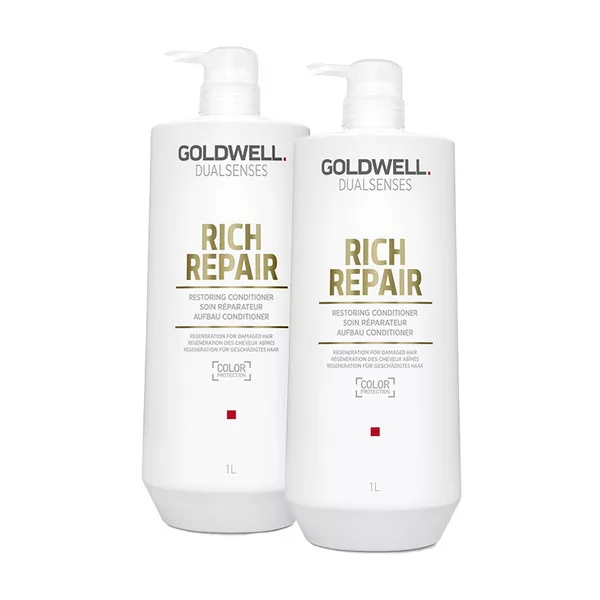 Goldwell Dualsenses Rich Repair, zestaw XL odbudowujący, szampon + odżywka