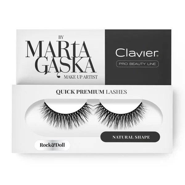 Clavier Quick Premium Lashes rzęsy na pasku Rock&Doll 804