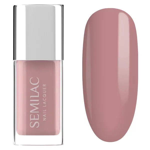Semilac, klasyczny lakier do paznokci, 107 Classic Nude, 9ml