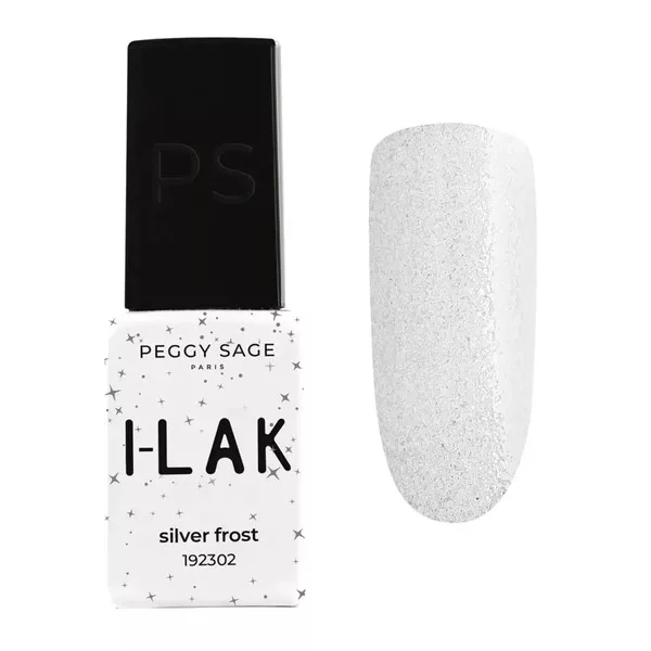 Peggy Sage I-LAK, lakier hybrydowy, silver frost, 5ml