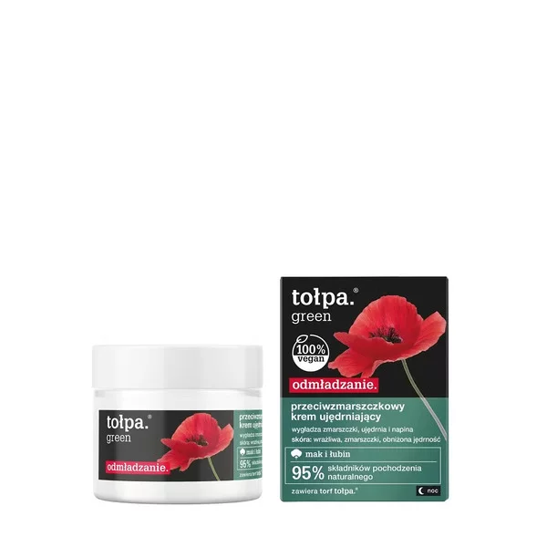 Tołpa Green, odmładzający przeciwzmarszczkowy krem ujędrniający, noc, 50ml