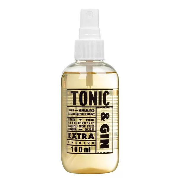 Cyrulicy, nawilżająco-regulujący tonik do twarzy Tonik&Gin, 100ml