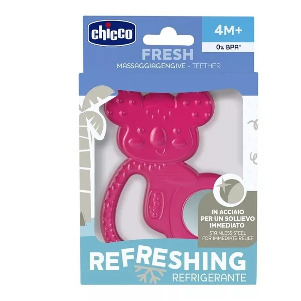 Chicco Gryzak ze stalą nierdzewną Koala dla dzieci 4m+ Girl