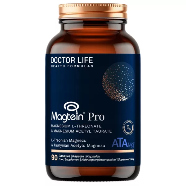 Doctor Life Magtein Pro L-Treonian Magnezu + witamina C suplement diety 90 kapsułek