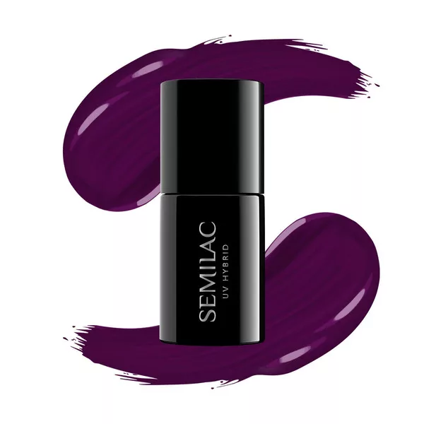 Semilac lakier hybrydowy 015 Plum, 7ml