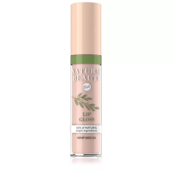 Bell błyszczyk z olejem z nasion konopii NATURAL BEAUTY Lip Gloss 001, 4g