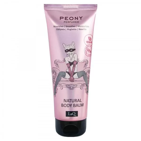 LaQ, Kocica Piwonia, naturalny balsam do ciała w tubie, 200ml