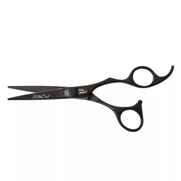 Olivia Garden SilkCut Matt Black, nożyczki, 5.75", czarne mat