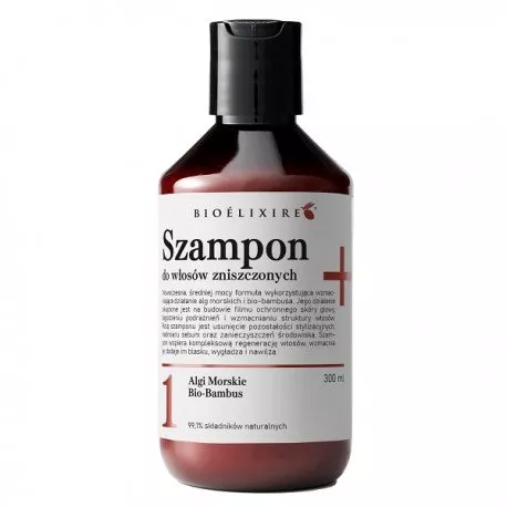 Bioelixire +, szampon intensywnie regenerujący do zniszczonych włosów, 300ml