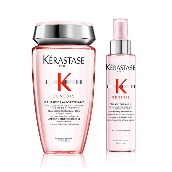 Kerastase Genesis, zestaw przeciw wypadaniu włosów, szampon + mleczko termiczne