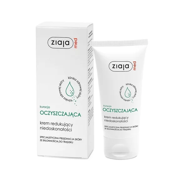 Ziaja Med Kuracja Oczyszczająca, oczyszczający krem redukujący niedoskonałości, 50ml