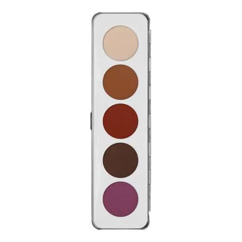 Kryolan, paleta 5 cieni do powiek, 12,5g, Matt