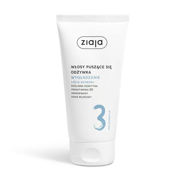Ziaja Włosy roślinnie pielęgnujemy, liście baobabu, odżywka wygładzenie, 160ml