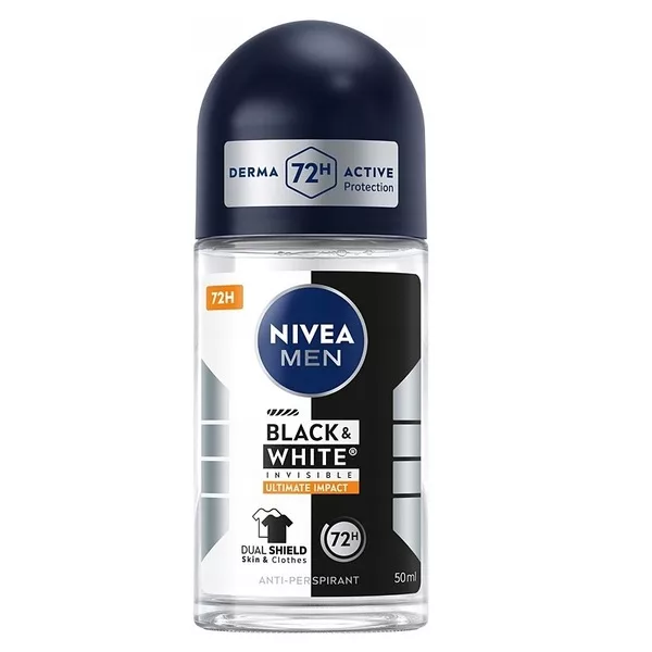 Nivea Men Black & White Invisible Ultimate Impact antyperspirant w kulce 50ml (M)