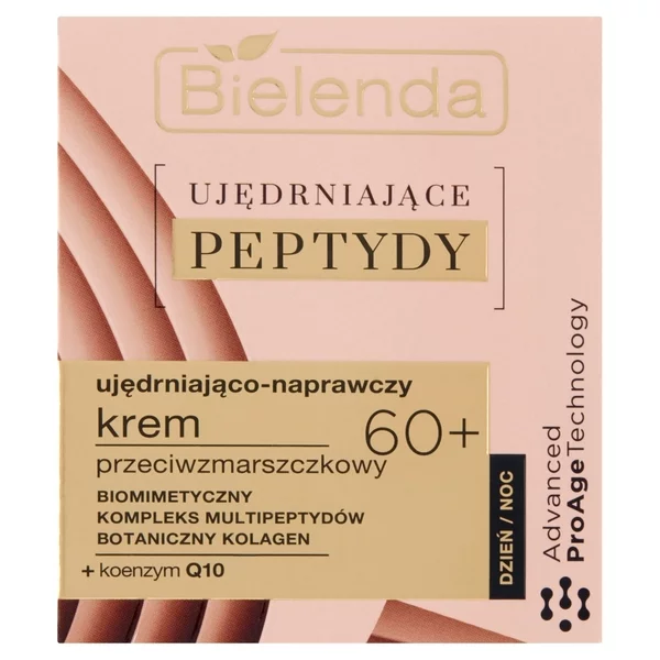 Bielenda Ujędrniające peptydy, ujędrniająco-naprawczy krem przeciwzmarszczkowy 60+ dzień/noc, 50ml
