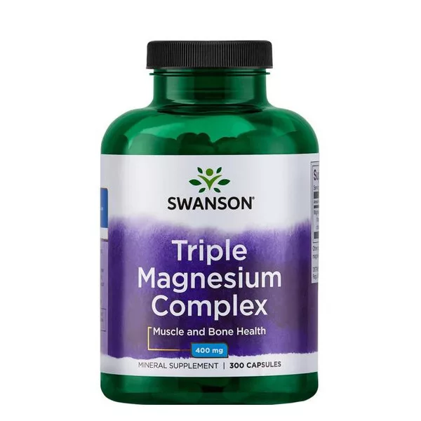 Swanson, triple magnesium complex, 300 kapsułek