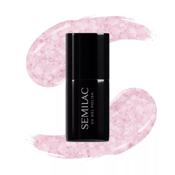 Semilac, lakier hybrydowy, 491 Strawberry Ice, 7ml