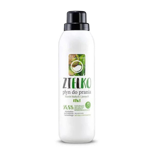 Zielko, Płyn do prania tkanin białych i jasnych - kiwi, 1000ml