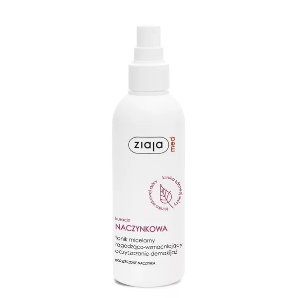 Ziaja Med Kuracja naczynkowa, tonik micelarny łagodząco-wzmacniający/spray, 200ml