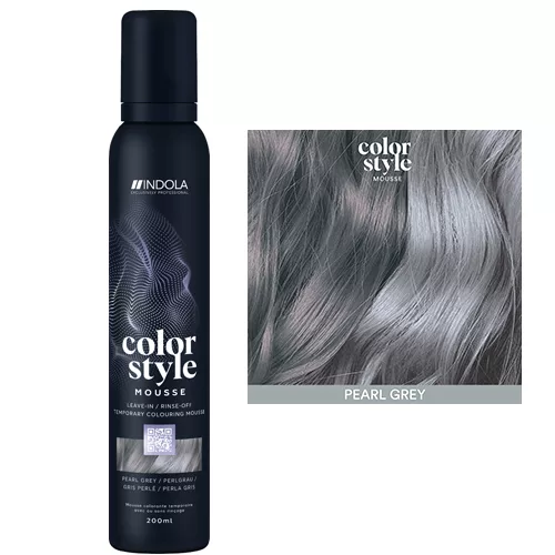Indola Profession Color Style Mousse, pianka koloryzująca, perłowa szarość, 200ml