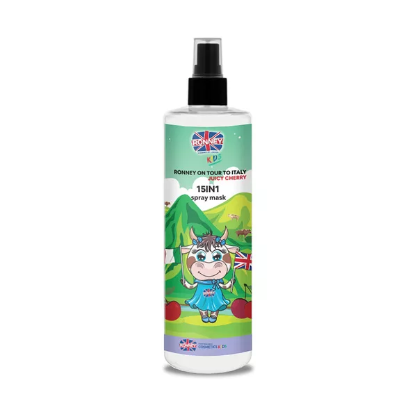 Ronney Spray do włosów splątanych i suchych o zapachu soczystej wiśni, 285ml