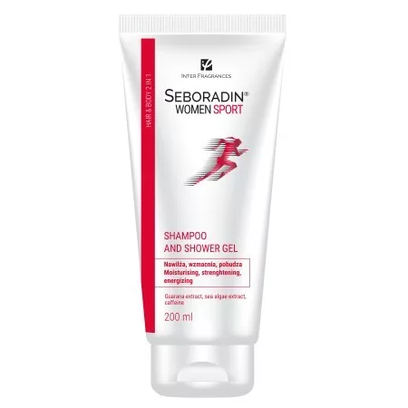 Seboradin Women Sport, szampon i żel pod prysznic 2w1 dla kobiet, 200 ml