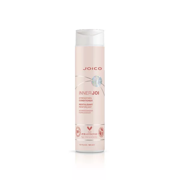 Joico InnerJoi Strengthen Conditioner, wegańska odżywka do włosów osłabionych, 300ml