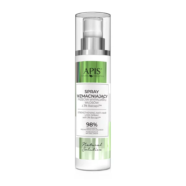 Apis Natural solution, Spray wzmacniający przeciw wypadaniu włosów z 3% Baicapil, 150ml