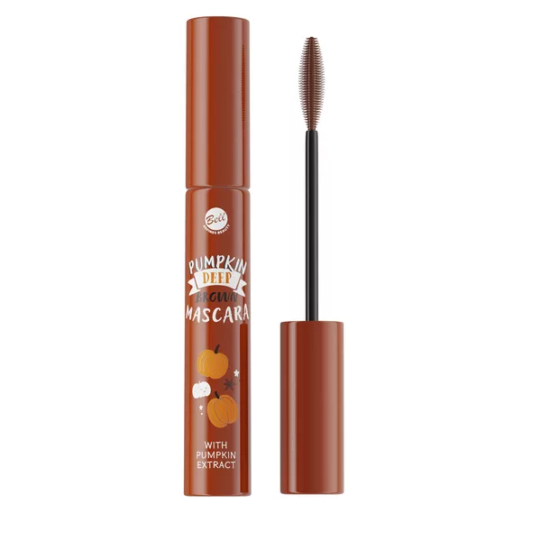 Bell Spicy Pumpkin, brązowy tusz pogrubiający i wydłużający, 001, 7,5g