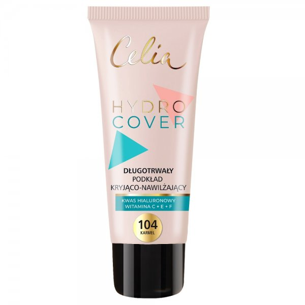 Celia Hydro Cover długotrwały podkład kryjąco-nawilżający 104 Karmel 30ml