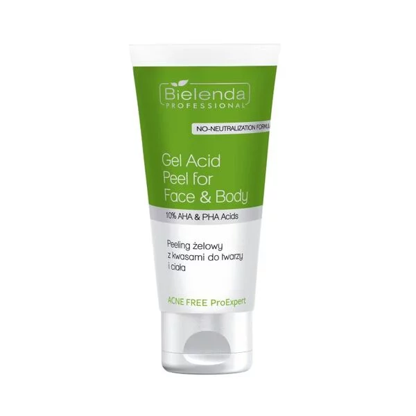 Bielenda Professional Is Acne Free, ProExpert peeling żelowy do twarzy i ciała z kwasami, 150ml