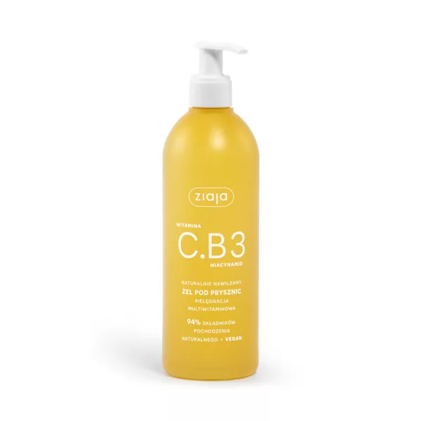 Ziaja Witamina C.B3 Niacynamid Naturalnie Nawilżamy, żel pod prysznic, 400ml