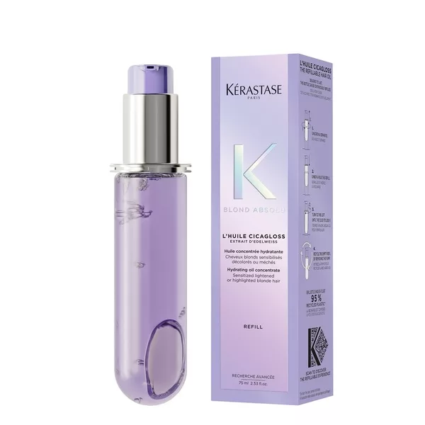 Kerastase Blond Absolu Cicagloss, olejek do włosów blond wkład uzupełniający, 75ml refill