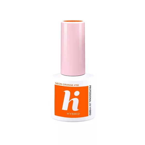 hi hybrid, lakier hybrydowy, 5ml, #110 Neon Orange