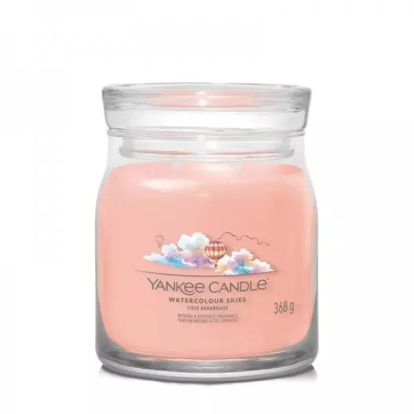 Yankee Candle Średnia świeca zapachowa Watercolour Skies 368g