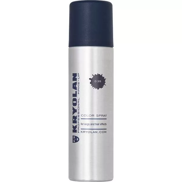 Kryolan, koloryzujący spray do włosów, 150ml, D35 - EGGPLANT