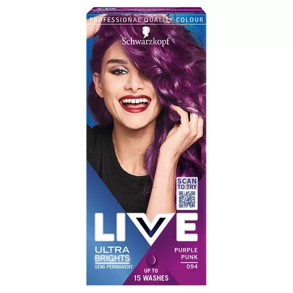 Schwarzkopf Live Ultra Brights or Pastel farba do włosów 094 Purpurowy Punk