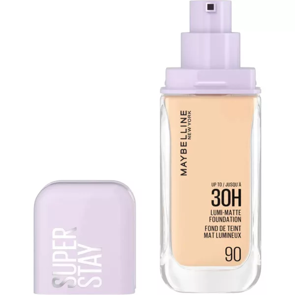 Maybelline New York Super Stay Tint 30H Lumi Matt, podkład do twarzy, 90 Inter, 30ml