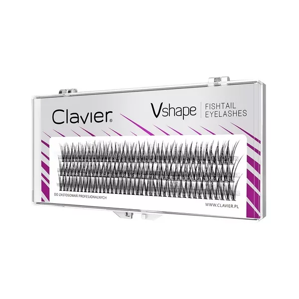 Clavier Vshape Fishtail Eyelashes kępki rzęs 14mm