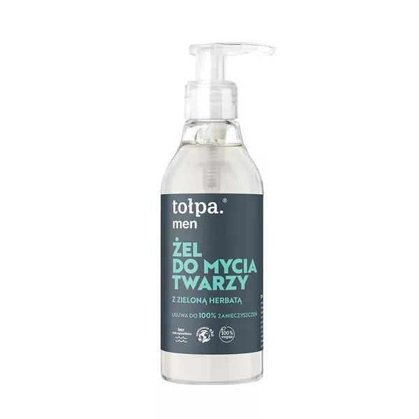 Tołpa Men, żel do mycia twarzy z zieloną herbatą, 195ml