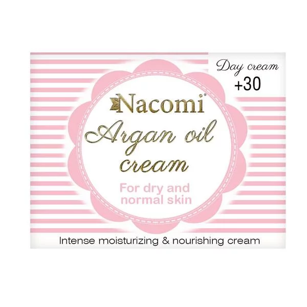 Nacomi, krem arganowy z witaminą E 30+ na dzień, 50ml
