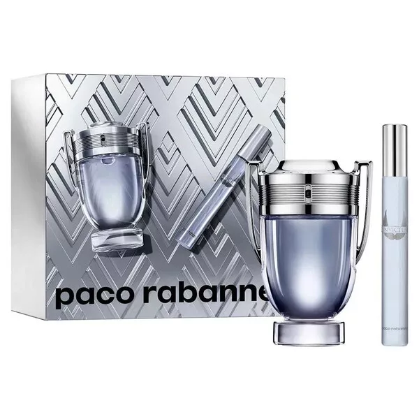Paco Rabanne Invictus zestaw prezentowy dla mężczyzn woda toaletowa 100ml + miniatura 10ml